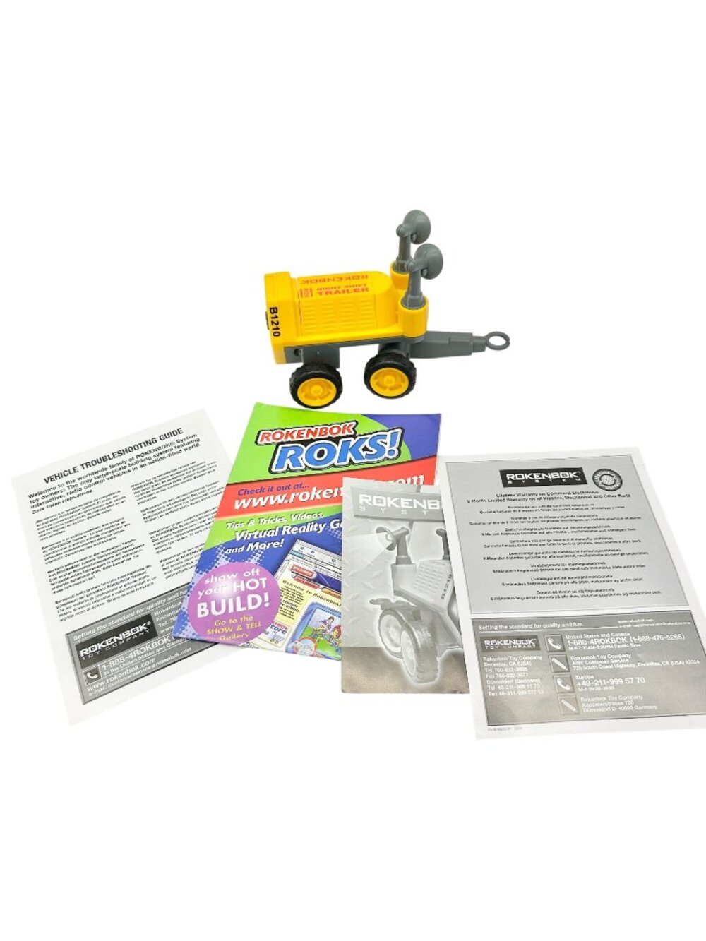 Rokenbok Night Shift Trailer B1210 Playset Manuals Accessories RC Construction